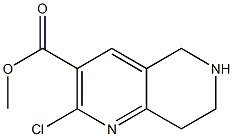 2-chloro-5,6,7,8-tetrahydro-[1,6]naphthyridine-3-carboxylic acid methyl ester 化学構造式