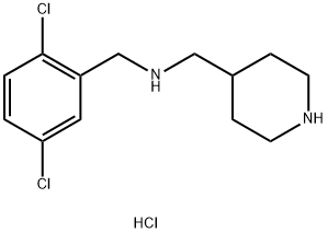 N-(2,5-DICHLOROBENZYL)-1-(PIPERIDIN-4-YL)METHANAMINE HYDROCHLORIDE Structure