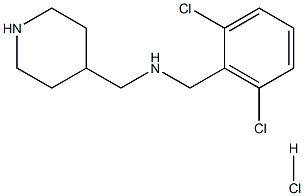 N-(2,6-DICHLOROBENZYL)-1-(PIPERIDIN-4-YL)METHANAMINE HYDROCHLORIDE,1261233-75-3,结构式