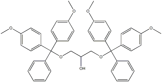 2-Propanol, 1,3-bis[bis(4-methoxyphenyl)phenylmethoxy]-,126144-65-8,结构式
