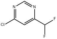 4-CHLORO-6-(DIFLUOROMETHYL)PYRIMIDINE 结构式