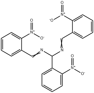 Methanediamine, 1-(2-nitrophenyl)-N,N'-bis[(2-nitrophenyl)methylene]- Struktur