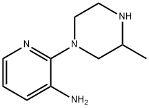 2-(3-メチルピペラジン-1-イル)ピリジン-3-アミン 化学構造式