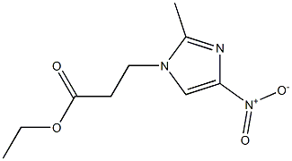 1H-Imidazole-1-propanoic acid, 2-methyl-4-nitro-, ethyl ester Structure