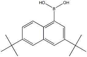 Boronic acid, [3,6-bis(1,1-dimethylethyl)-1-naphthalenyl]- Structure