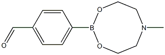 4-甲酰苯硼酸N-甲基二乙醇胺酯, 128376-66-9, 结构式