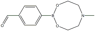 4-甲酰苯硼酸N-甲基二乙醇胺酯,128376-66-9,结构式
