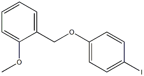 1-((4-iodophenoxy)methyl)-2-methoxybenzene 化学構造式