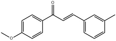 (2E)-1-(4-methoxyphenyl)-3-(3-methylphenyl)prop-2-en-1-one Structure