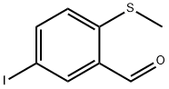 5-碘-2-(甲硫基)苯甲醛 结构式