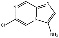 6-Chloroimidazo[1,2-a]pyrazin-3-amine 化学構造式