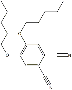 1,2-Benzenedicarbonitrile, 4,5-bis(pentyloxy)- Structure