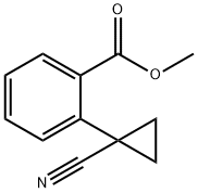 METHYL 2-(1-CYANOCYCLOPROPYL)BENZOATE Struktur