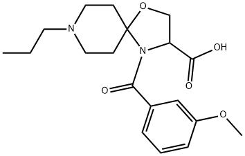 4-(3-methoxybenzoyl)-8-propyl-1-oxa-4,8-diazaspiro[4.5]decane-3-carboxylic acid Structure