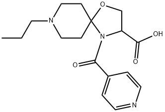 8-propyl-4-(pyridine-4-carbonyl)-1-oxa-4,8-diazaspiro[4.5]decane-3-carboxylic acid,1326810-12-1,结构式