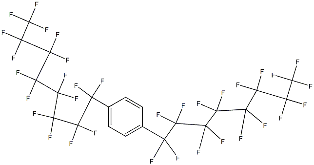 Benzene, 1,4-bis(heptadecafluorooctyl)- Structure