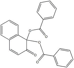 2(1H)-Naphthalenone, 1,1-bis(benzoyloxy)- 化学構造式