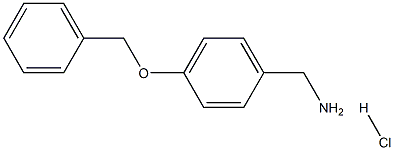 4-(苄氧基)苯基]甲胺盐酸盐, 133100-92-2, 结构式