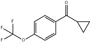 CYCLOPROPYL(4-(TRIFLUOROMETHOXY)PHENYL)METHANONE Struktur