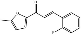 (2E)-3-(2-fluorophenyl)-1-(5-methylfuran-2-yl)prop-2-en-1-one Structure