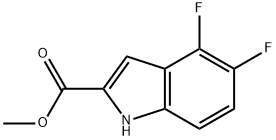 METHYL 4,5-DIFLUORO-1H-INDOLE-2-CARBOXYLATE 化学構造式