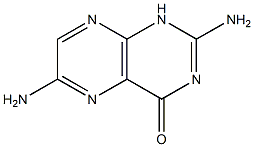 4(1H)-Pteridinone, 2,6-diamino- 化学構造式