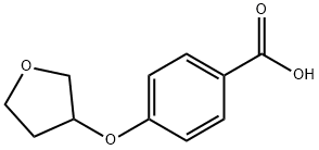 4-(oxolan-3-yloxy)benzoic acid Struktur