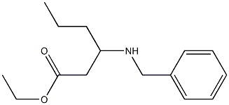 Hexanoic acid, 3-[(phenylmethyl)amino]-, ethyl ester Struktur