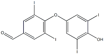 4-(4-hydroxy-3,5-diiodophenoxy)-3,5-diiodobenzaldehyde, 1346601-51-1, 结构式