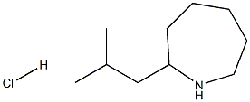 2-(2-methylpropyl)azepane:hydrochloride Structure