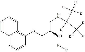 (2R)-1-(1,1,1,2,3,3,3-heptadeuteriopropan-2-ylamino)-3-naphthalen-1-yloxypropan-2-ol:hydrochloride Structure