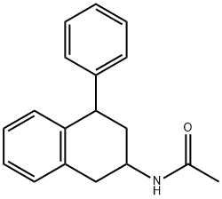 Acetamide, N-(1,2,3,4-tetrahydro-4-phenyl-2-naphthalenyl)- Structure