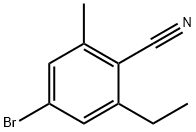 4-BROMO-2-ETHYL-6-METHYLBENZONITRILE Structure