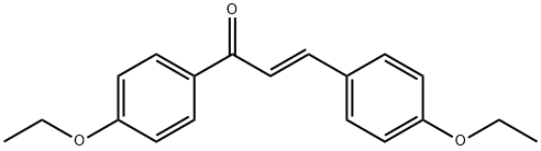 (2E)-1,3-bis(4-ethoxyphenyl)prop-2-en-1-one 结构式