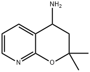 2,2-DIMETHYL-3,4-DIHYDRO-2H-PYRANO[2,3-B]PYRIDIN-4-AMINE 化学構造式