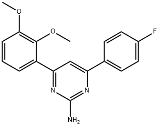 4-(2,3-dimethoxyphenyl)-6-(4-fluorophenyl)pyrimidin-2-amine Structure