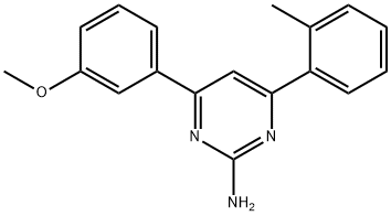 4-(3-methoxyphenyl)-6-(2-methylphenyl)pyrimidin-2-amine,1354926-16-1,结构式