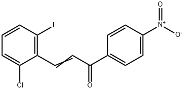 (2E)-3-(2-chloro-6-fluorophenyl)-1-(4-nitrophenyl)prop-2-en-1-one, 1354941-27-7, 结构式