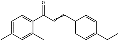 (2E)-1-(2,4-dimethylphenyl)-3-(4-ethylphenyl)prop-2-en-1-one 结构式