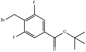 4-(溴甲基)-3,5-二氟苯甲酸叔丁酯, 1363405-79-1, 结构式