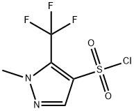 1-Methyl-5-trifluoromethyl-1H-pyrazole-4-sulfonyl chloride Structure