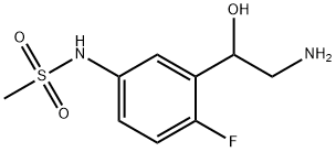 Methanesulfonamide, N-[3-(2-amino-1-hydroxyethyl)-4-fluorophenyl]- Struktur