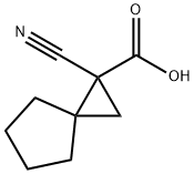 1-Cyano-spiro[2.4]heptane-1-carboxylic acid Structure