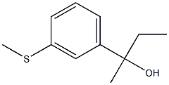 2-[3-(メチルチオ)フェニル]-2-ブタノール 化学構造式