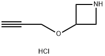 3-(prop-2-yn-1-yloxy)azetidine hydrochloride 化学構造式