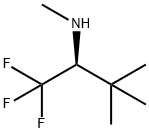 (S)-N-METHYL-2,2-DIMETHYL-1-TRIFLUOROMETHYL-PROPYLAMINE 化学構造式