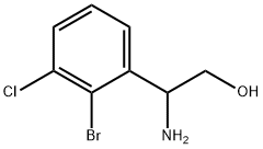 2-AMINO-2-(2-BROMO-3-CHLOROPHENYL)ETHAN-1-OL Structure