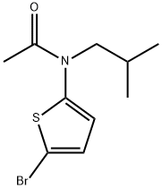 N-(5-bromothiophen-2-yl)-N-(2-methylpropyl)acetamide Struktur