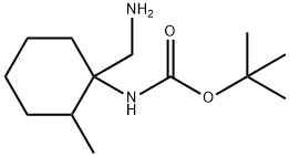 tert-butyl N-[1-(aminomethyl)-2-methylcyclohexyl]carbamate Structure