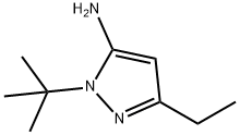 1-(tert-butyl)-3-ethyl-1H-pyrazol-5-amine Struktur